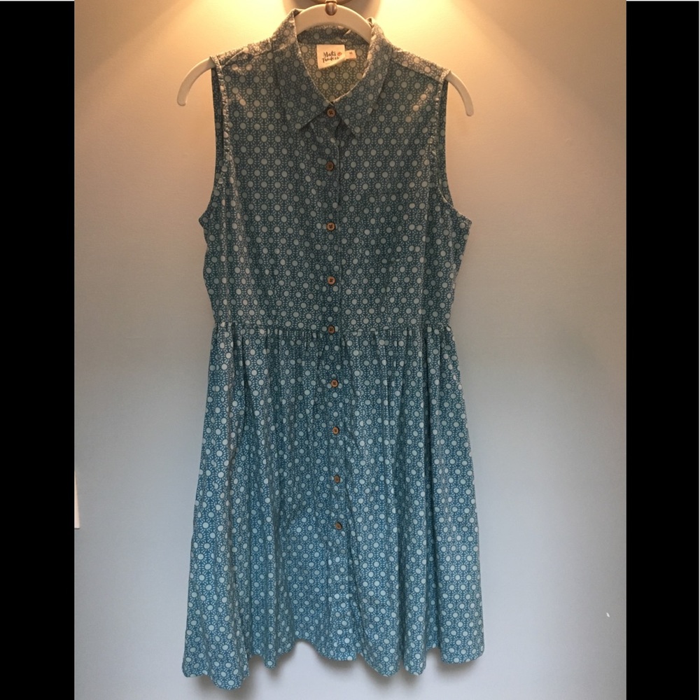 NWOT Mata Traders Sleeveless Button Dress size M